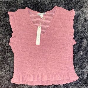 Lavendar colored vest/blouse